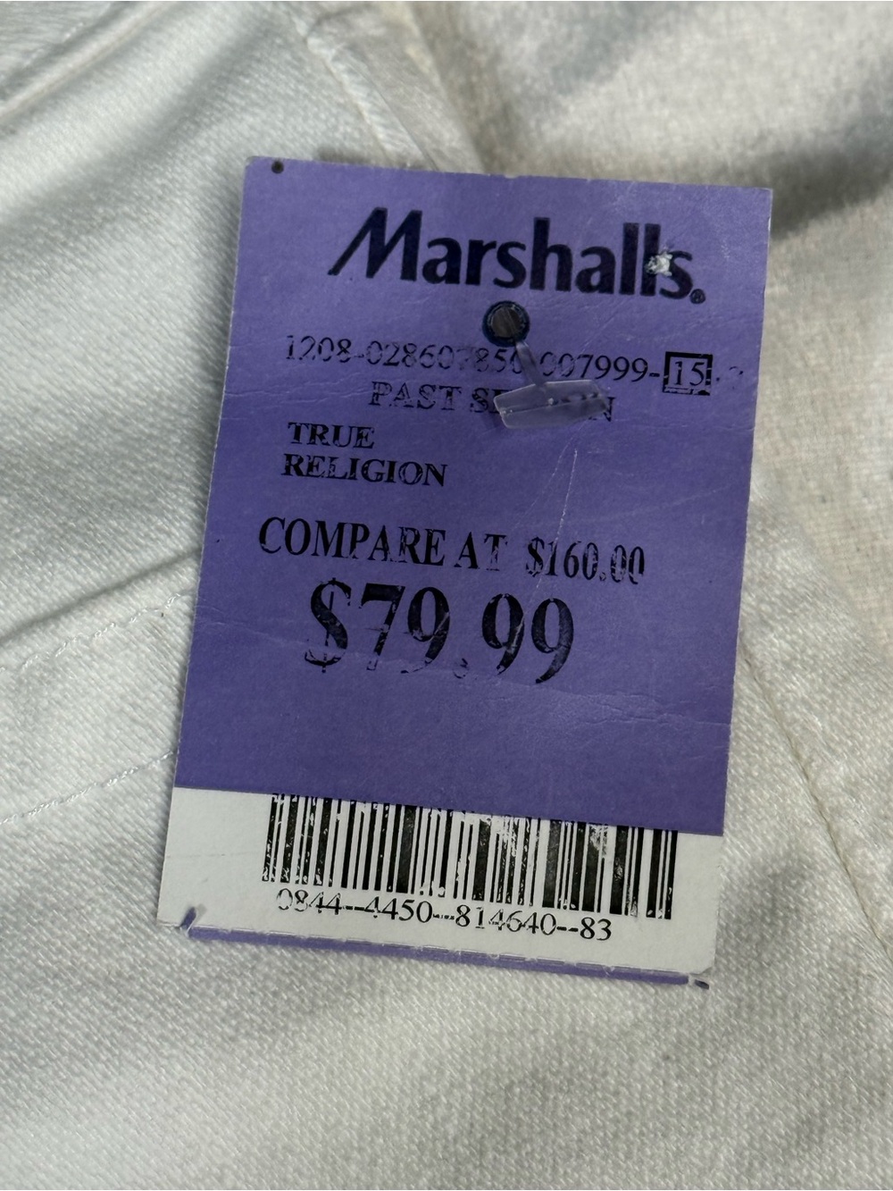 True Religion Women's White Cuffed Denim Shorts size 25 - Picture 4 of 12